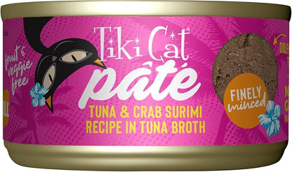Tiki cat pate tuna and crab sumiri in tuna broth