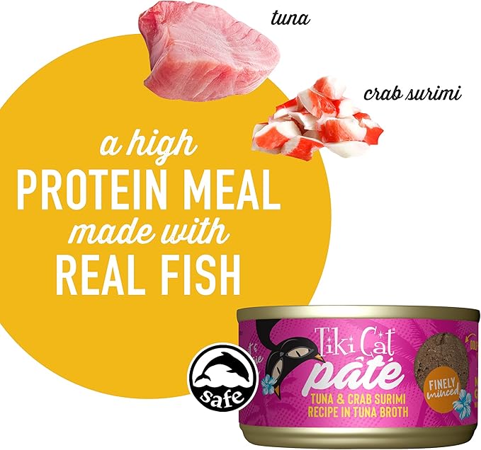 Tiki cat pate tuna and crab sumiri in tuna broth