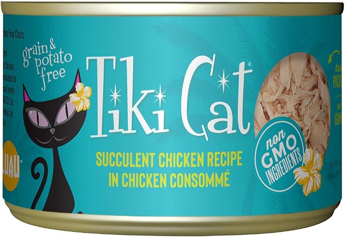 Tiki cat succulent chicken
