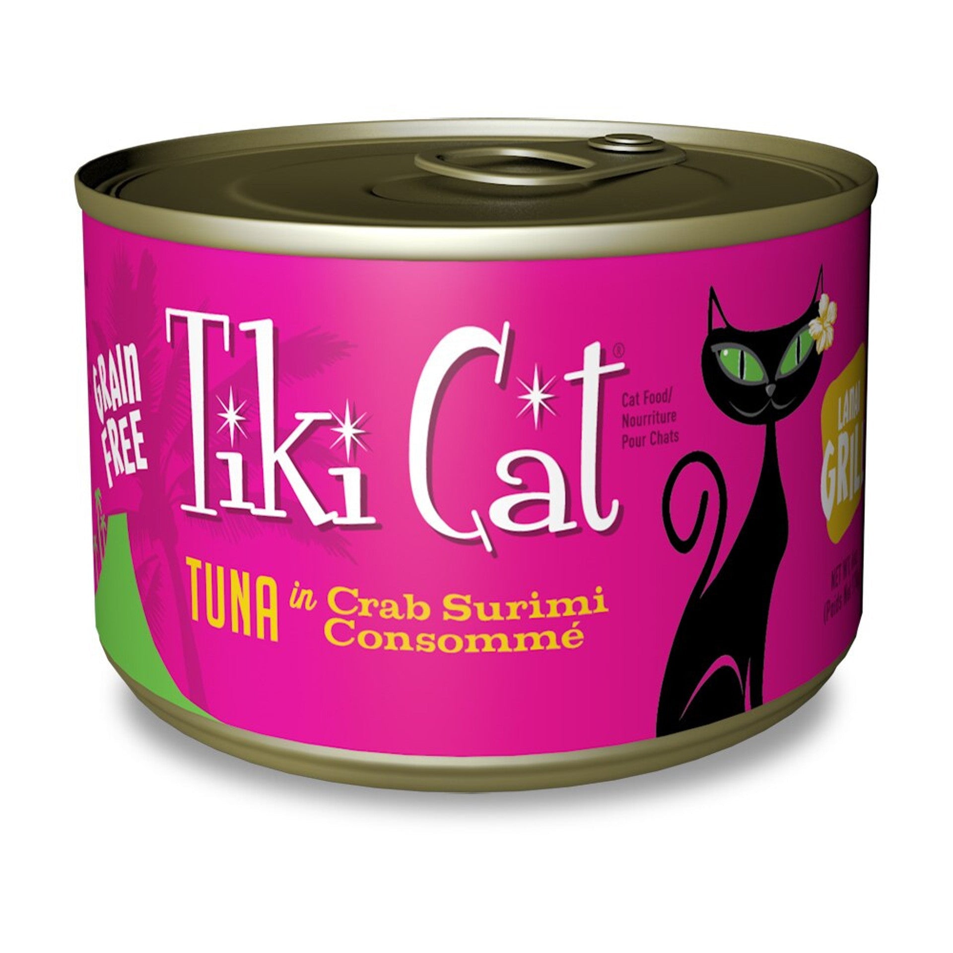Tiki cat tuna and crab surimi canned food