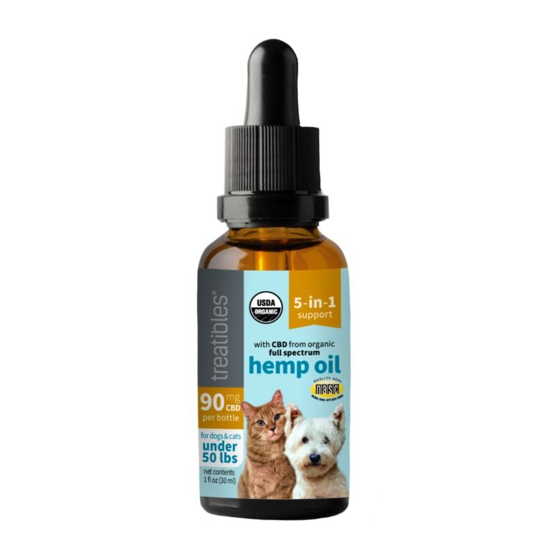 Treatibles Oil Dropper CBD for dogs and cats - 90 mg