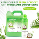 TropiClean Aloe & Coconut Deodorizing Dog Shampoo for Smelly Dogs - Odor Control Shampoo for Stinky Dogs - Natural Pet Shampoo Derived from Natural Ingredients - 20 oz