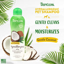 TropiClean Coconut Hypoallergenic Dog Shampoo - Gentle Puppy Shampoo for Sensitive Skin - Natural Pet Shampoo Derived from Natural Ingredients - 20 oz.