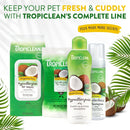 TropiClean Coconut Hypoallergenic Dog Shampoo - Gentle Puppy Shampoo for Sensitive Skin - Natural Pet Shampoo Derived from Natural Ingredients - 20 oz.