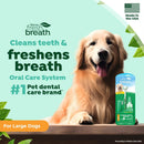 TropiClean Fresh Breath Dog Oral Care Kit - Complete Dog Toothbrush and Toothpaste Set for Large Dogs