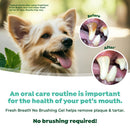 TropiClean Fresh Breath for Dogs - No Brush Dog Dental Gel - Peanut Butter Flavor - 2 oz