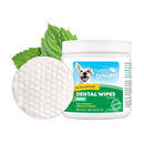 TropiClean Fresh Breath No Brushing Clean Teeth Dental & Oral Care Dental Wipes for Dogs - 50ct - No Brushing Required