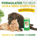 TropiClean Hypoallergenic Dog Wipes for Paws and Butt - Fragrance Free Dog Grooming Wipes