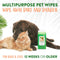 TropiClean Papaya & Coconut Dog Wipes for Paws and Butt - Deep Cleaning Dog Grooming Wipes