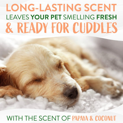 TropiClean Papaya & Coconut Dog Wipes for Paws and Butt - Deep Cleaning Dog Grooming Wipes