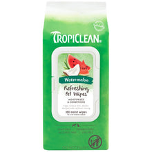 Tropiclean watermelon refreshing pet wipes 100 count