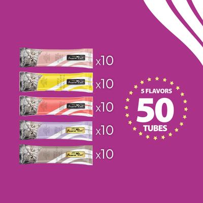 Tuna and chicken variety pack 50 tubes fussie cat