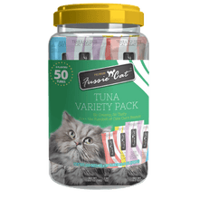 Tuna variety pack 50 tubes fussie cat