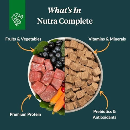 Ultimate pet nutrition nutra complete freeze dried raw premium beef recipe 16oz dog treats
