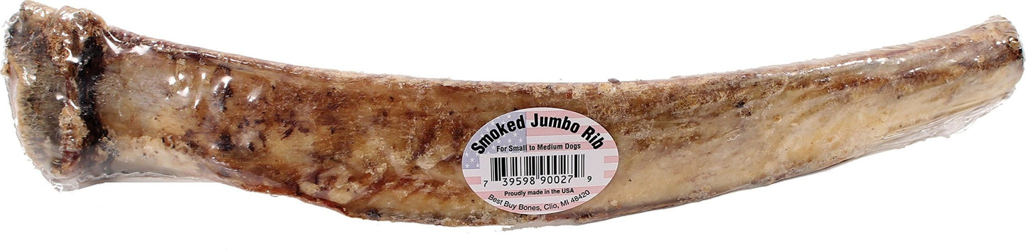 Usa Made 2 - Pack Smoked Jumbo Rib - Healthy Pet Chews For Dogs