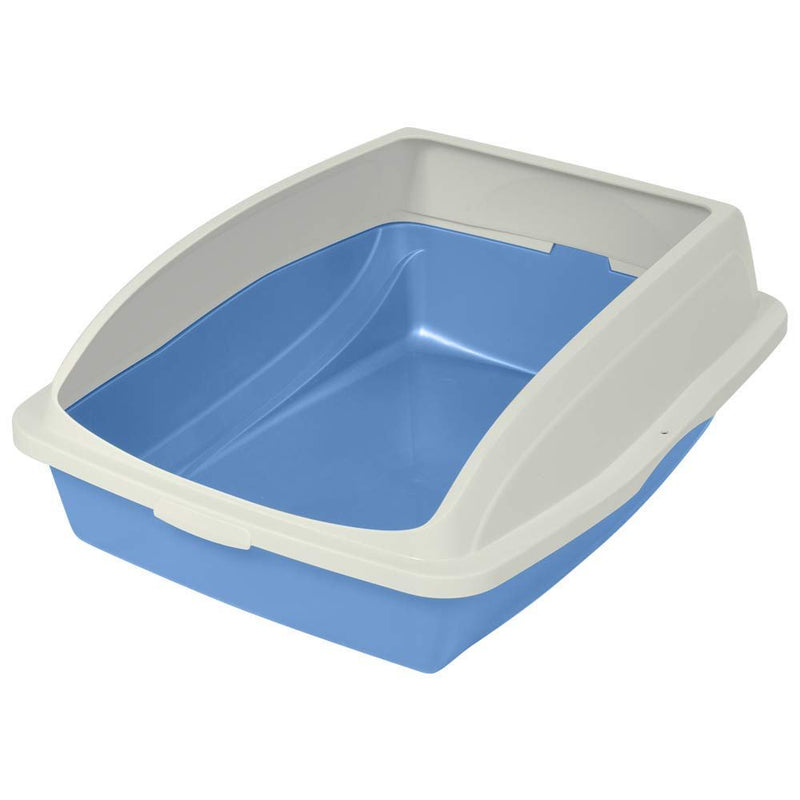 Van Ness Pets Large High Sided Cat Litter Box with Frame - Blue - CP4