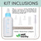 Vet Worthy Canine Nursing Kit - Dog Nursing Set for Orphaned and Newborn Puppies - Pet Feeding Support Kit with Feeding Bottle - Milk Bottle Brush and Nipples