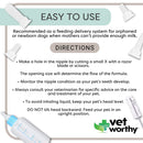 Vet Worthy Canine Nursing Kit - Dog Nursing Set for Orphaned and Newborn Puppies - Pet Feeding Support Kit with Feeding Bottle - Milk Bottle Brush and Nipples