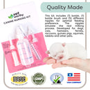 Vet Worthy Canine Nursing Kit - Dog Nursing Set for Orphaned and Newborn Puppies - Pet Feeding Support Kit with Feeding Bottle - Milk Bottle Brush and Nipples