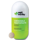 Vet Worthy Chewable Toothpaste - Brushless Dog Dental Tablets - Chicken Liver - 60 - Count