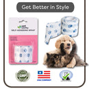 Vet Worthy Self Adhering Wrap for Dogs - Self Adhesive Bandage Wrap for Wounds - Injury - Sprain and Swelling for Dogs and Cats - 2 - Inch x 5 - Yard