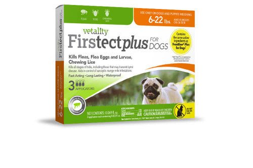 Vetality Firstect Plus Flea & Tick for Dogs - 6 - 12lbs