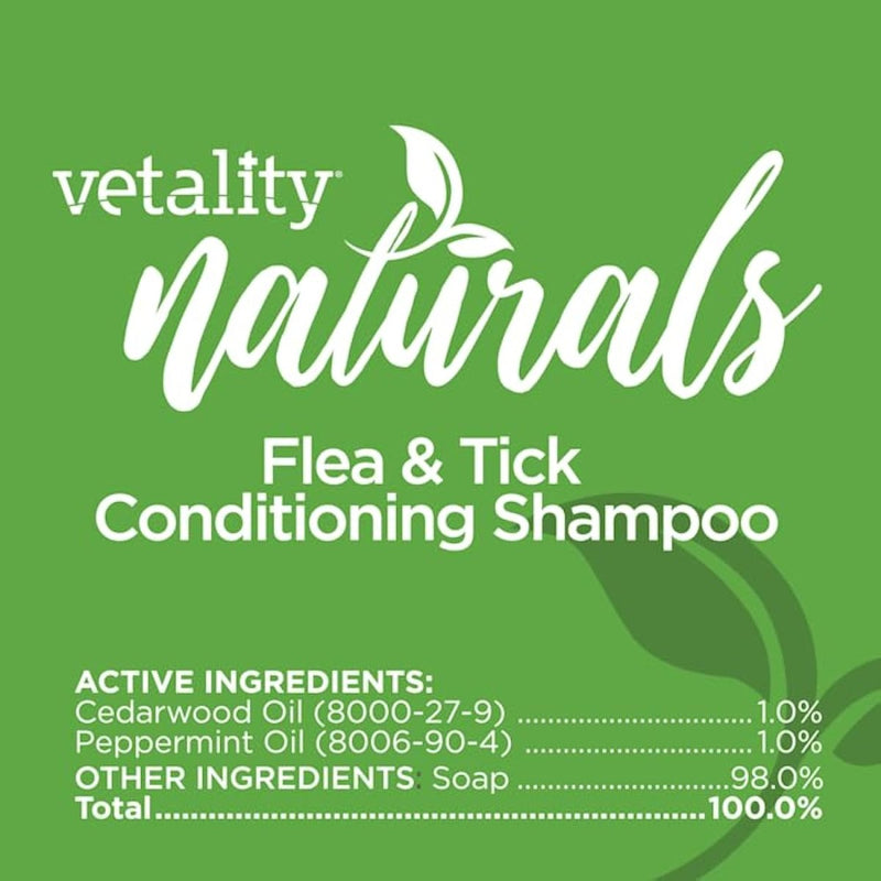 Vetality Naturals Flea & Tick Conditioning Shampoo for Dogs - 8 fl. oz