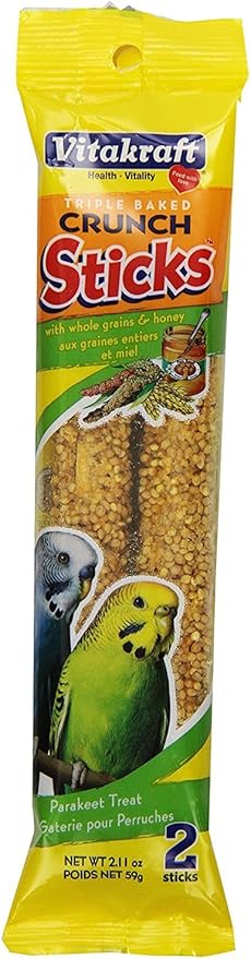 Vitakraft crunch sticks golden honey flavor bird treats