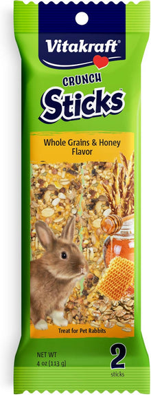 Vitakraft Crunch Sticks Whole Grains & Honey Flavor Rabbit Treat