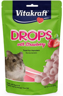 Vitakraft Drops Strawberry Yogurt Pink Hamster Treat - 5.3 Ounce