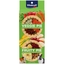 Vitakraft Veggie & Fruity Pie Treat For Pet Rabbits, Guinea Pigs, And Hamsters, 2 Pies,Brown,24" X 50", 1.27 Ounce