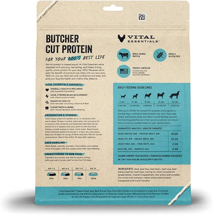 Vital essentials freeze dried beef entree mini patties