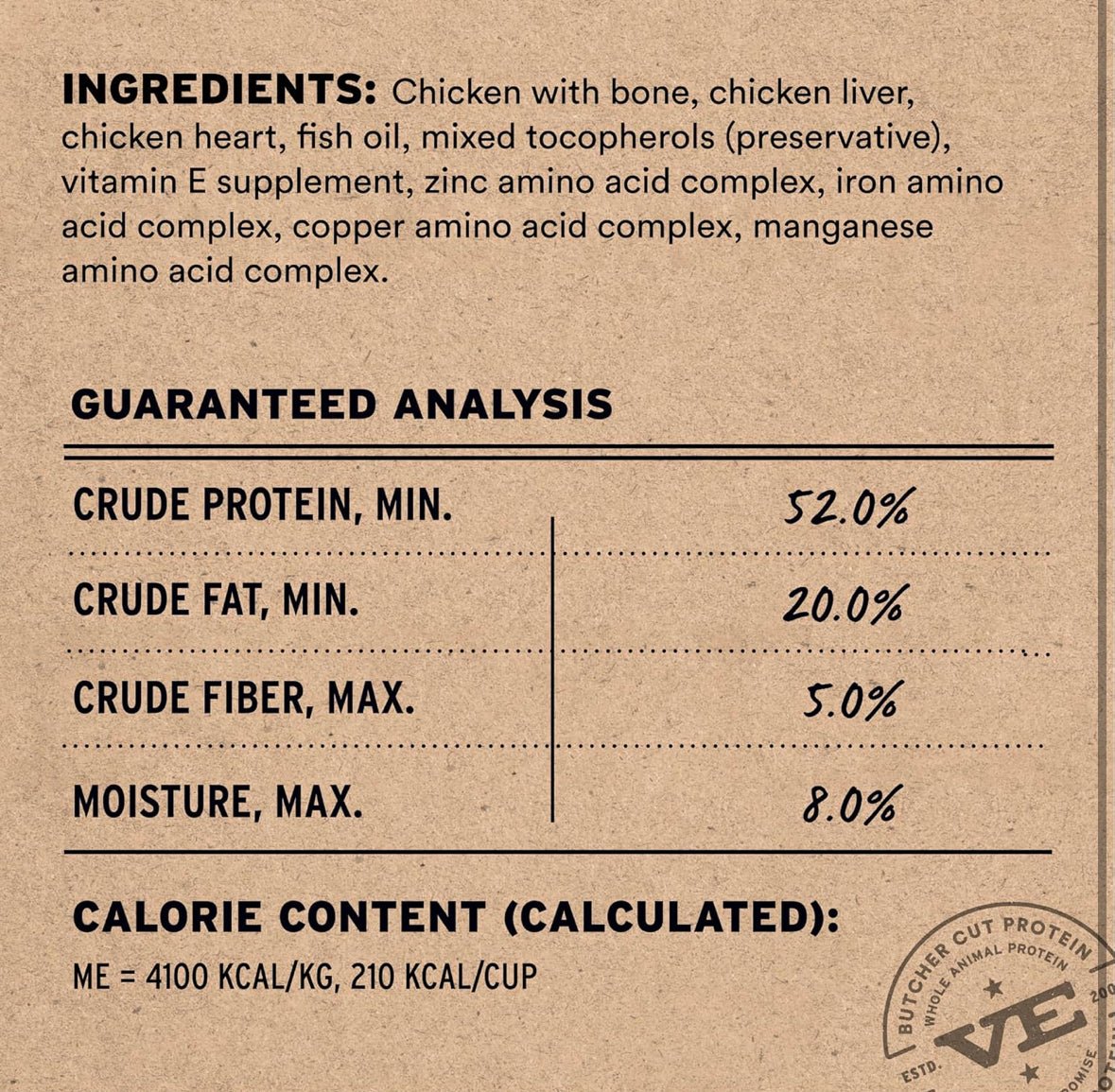 Vital Essentials Freeze - Dried Raw Chicken Meal or Mixer Cat Food Crunchy Nibs, 12 oz