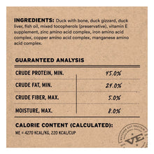 Vital Essentials Freeze - Dried Raw Duck Entree & Mixer Dog Food Crunchy Mini Nibs, 14 - oz bag