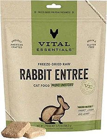 Vital essentials freeze dried raw rabbit Pattie’s cat treats 3.75oz