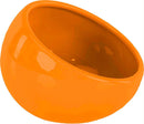 Ware Manufacturing Eye Bowl For Dogs - Ceramic Orange Dog Feeding Bowl