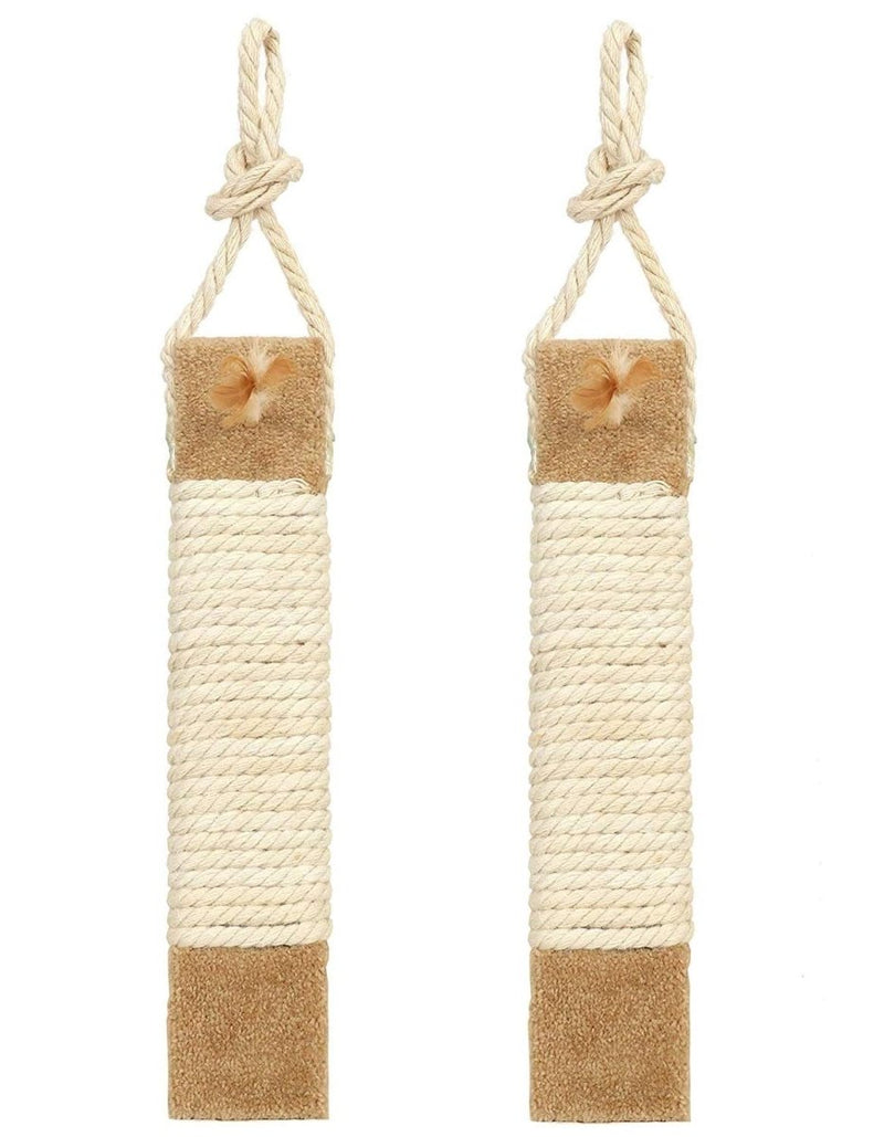 Ware Manufacturing Kitty Door Hanger - Natural Sisal Scratching Pad Cat Toy - 19 Inch