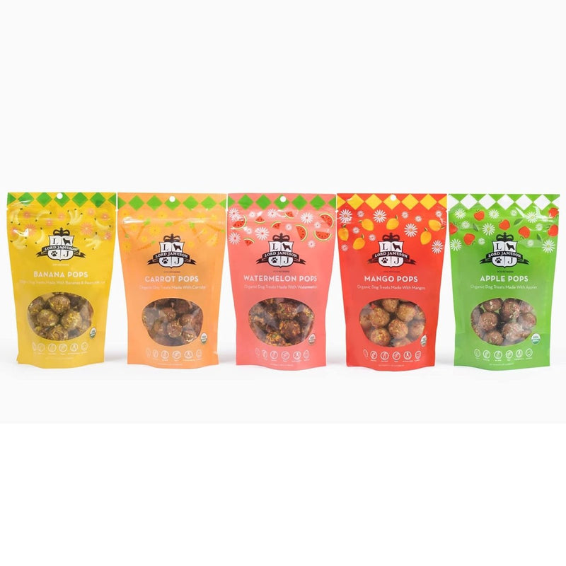 Watermelon Pops Organic Dog Treats, Organic Dog Treats Made with Real Watermelon, 6 oz. Bag