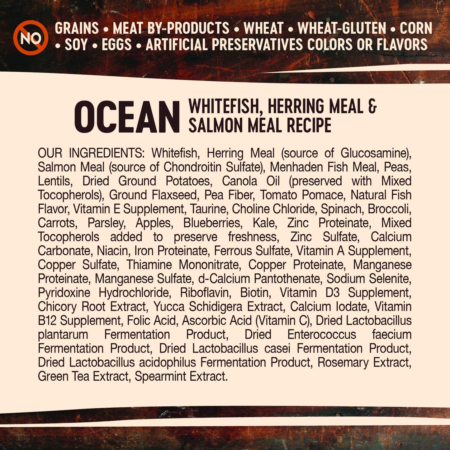 Wellness Core Grain - Free High - Protein Dry Dog Food – Ocean Whitefish, Herring & Salmon Recipe, 4 lb Bag | Natural Ingredients for Adult Dogs