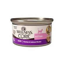 Wellness core kitten pate chicken & salmon recipe wet canned cat food 3oz