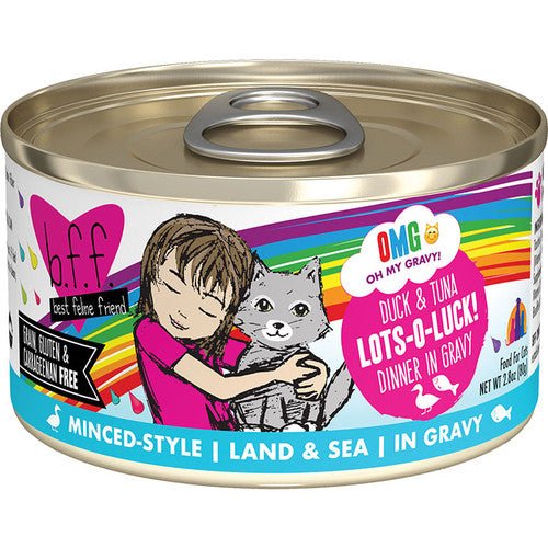 Weruva bff omg gravy canned cat food duck & tuna dinner in gravy 2.8oz