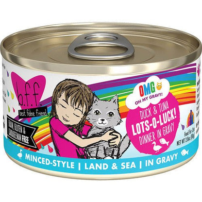 Weruva bff omg gravy canned cat food duck & tuna dinner in gravy 2.8oz
