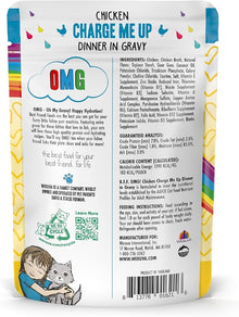 Weruva bff omg gravy chicken charge me up dinner in gravy 2.8oz wet cat food pouch