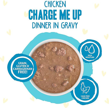 Weruva bff omg gravy chicken charge me up dinner in gravy 2.8oz wet cat food pouch