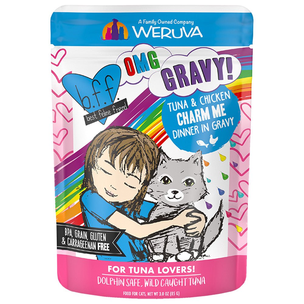 Weruva bff omg gravy tuna & chicken charm me 3oz packet