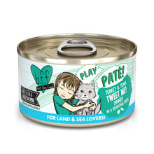 Weruva B.F.F. Play - Best Feline Friend Paté Lovers, Aw Yeah!, Turkey & Tuna Tweet Me! with Turkey & Tuna, 2.8oz Can (Pack of 12)