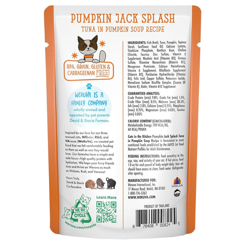 Weruva Cats in the Kitchen Pumpkin Jack Splash Recipe Wet Cat Food