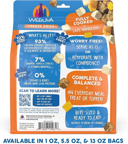 Weruva Freeze dried feeling farmy with chicken breast, egg and pumpkin 13 oz