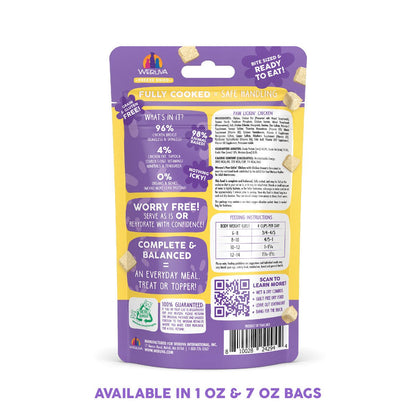 Weruva freeze dried paw lickin chicken fully cooked complete meal for cats 1oz