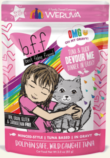 Weruva omg bff gravy tuna and duck wet food